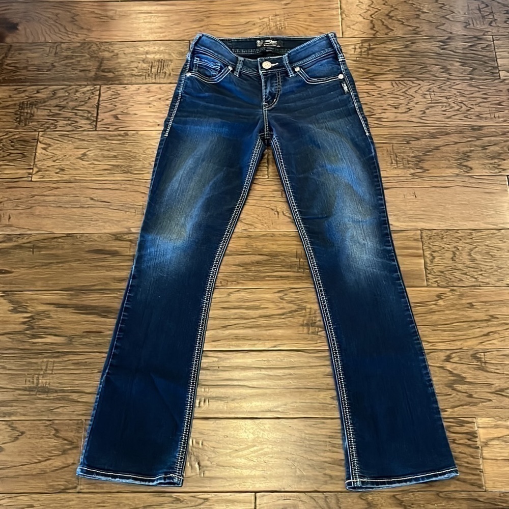 Silver Jeans Suki Mid Slim Boot  Mid Rise Size 26